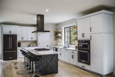 kitchen with white cabinets and black stainless steel appliances|black stainless steel cabinet color schemes.